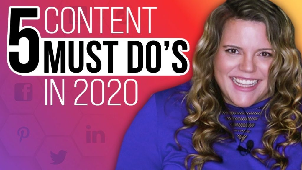 5 MUST Dos For Planning Your Content Marketing Strategy 2020