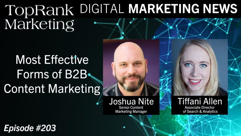 Digital Marketing News 3-13-2020: Most Effective Forms of B2B Content Marketing