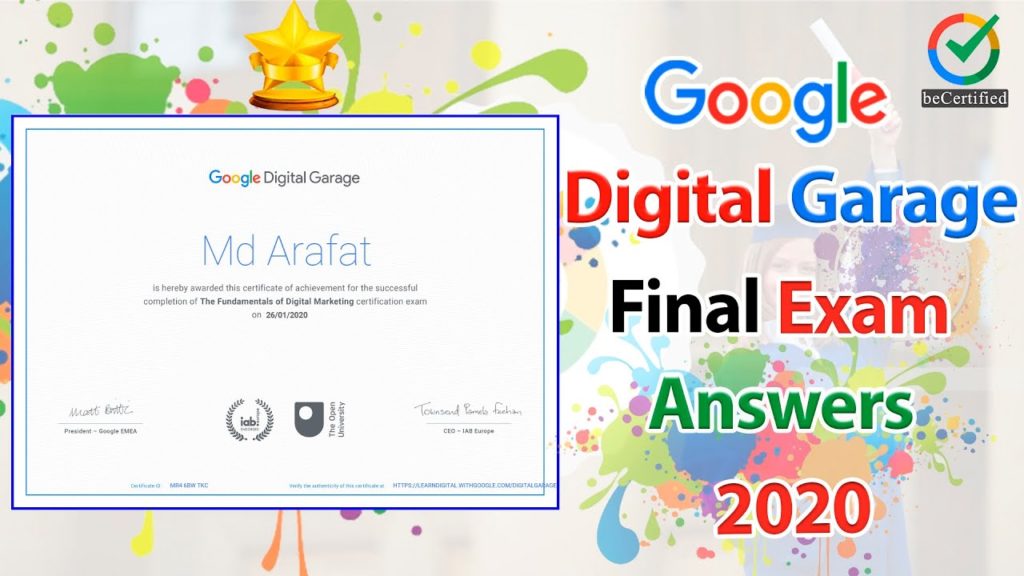 Google Digital Garage Unlock Final Exam Guidelines 2020 | beCertified