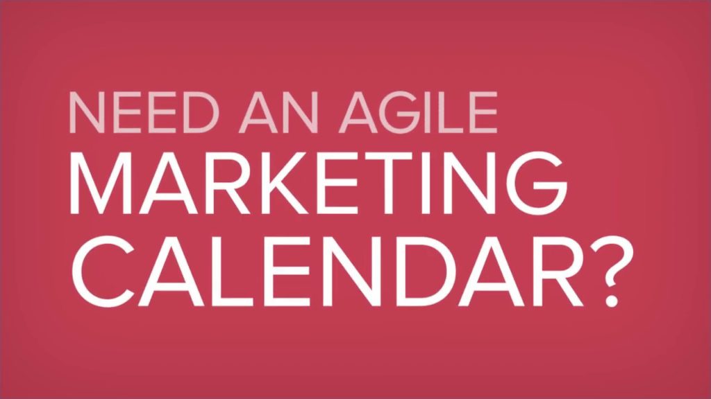 Agile Content Marketing Calendar 2020