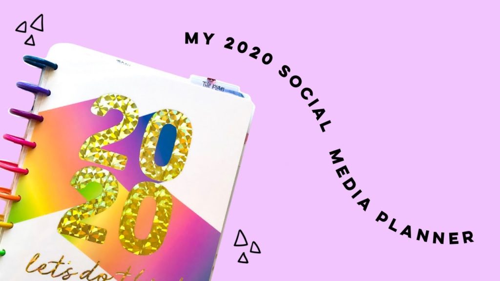 Setup My 2020 Social Media Planner with Me!