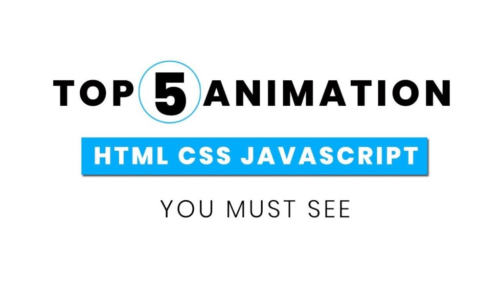 Top 5 Awesome Animations You Must See | Web Design Inspiration