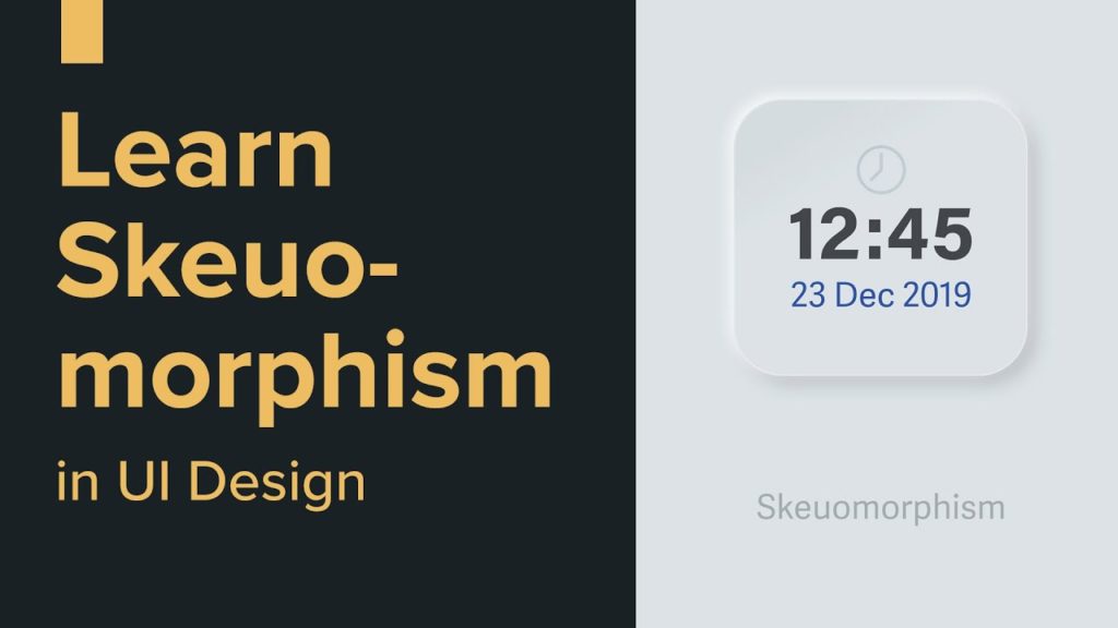 Skeuomorphism in User interface design - Exercise in Adobe XD