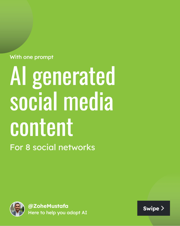 ai generated social media content